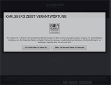 Tablet Screenshot of karlsberg.de